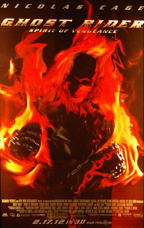 1000 piece jigsaw puzzle for the movie poster: Ghost Rider: Spirit of Vengeance (2012) ver7