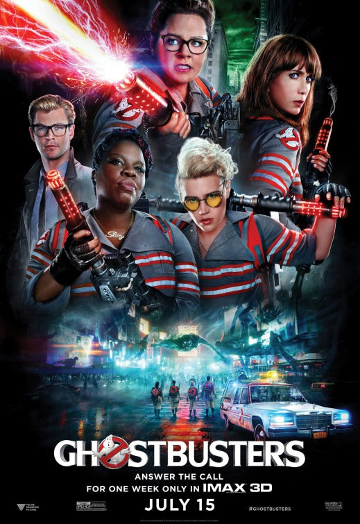 1000 piece jigsaw puzzle for the movie poster: Ghostbusters (2016) ver11