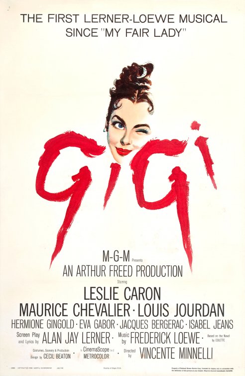1000 piece jigsaw puzzle for the movie poster: Gigi (1958)