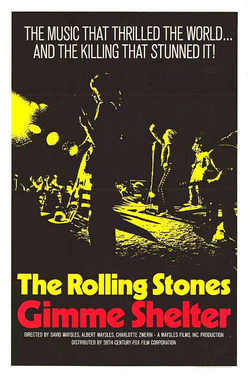 the movie poster: Gimme Shelter (1970)