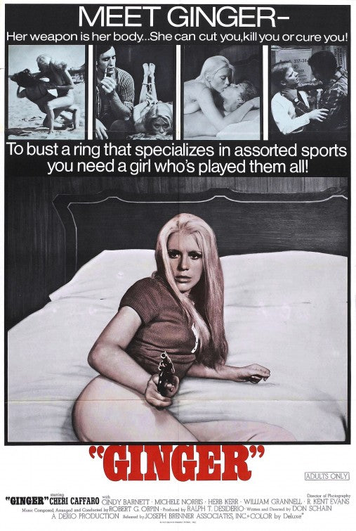 1000 piece jigsaw puzzle for the movie poster: Ginger (1971)