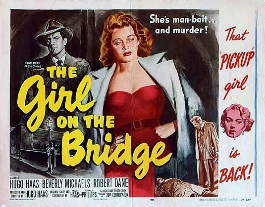 the movie poster: The Girl on the Bridge (1951)