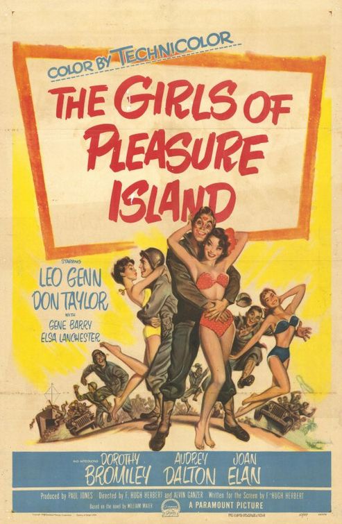 the movie poster: The Girls of Pleasure Island (1953)