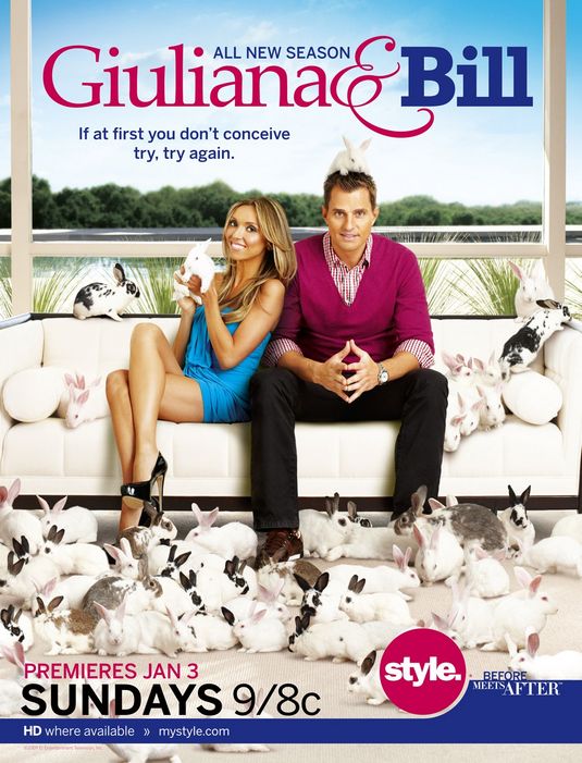 1000 piece jigsaw puzzle for tv poster: Giuliana & Bill