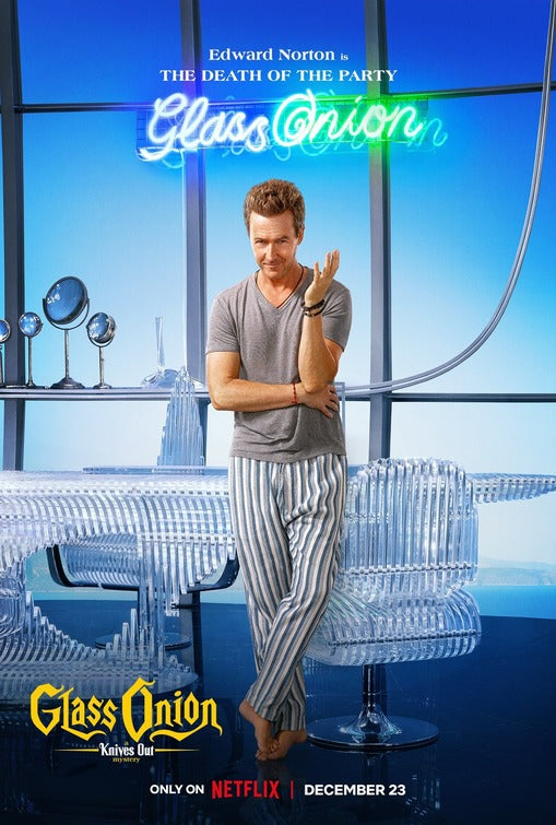 1000 piece jigsaw puzzle for the movie poster: Glass Onion: A Knives Out Mystery (2022) ver6