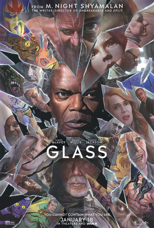 1000 piece jigsaw puzzle for the movie poster: Glass (2019) ver2
