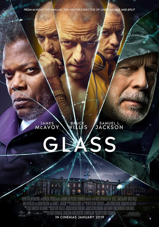 1000 piece jigsaw puzzle for the movie poster: Glass (2019) ver3