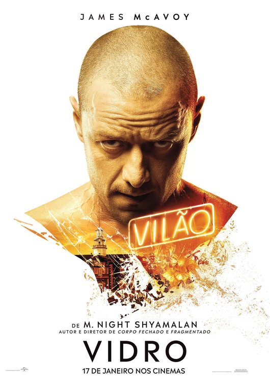1000 piece jigsaw puzzle for the movie poster: Glass (2019) ver7