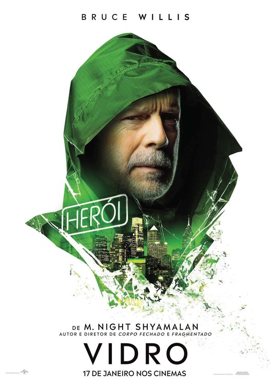 1000 piece jigsaw puzzle for the movie poster: Glass (2019) ver8