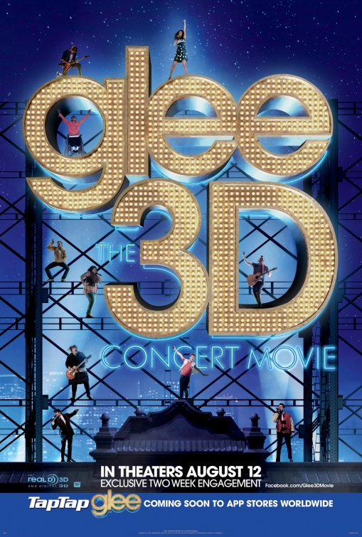 1000 piece jigsaw puzzle for the movie poster: Glee: The 3D Concert Movie (2011)