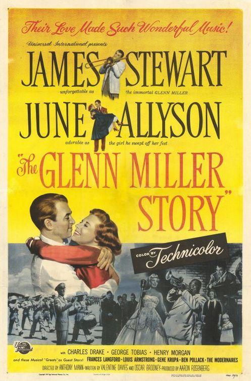 the movie poster: The Glenn Miller Story (1953)