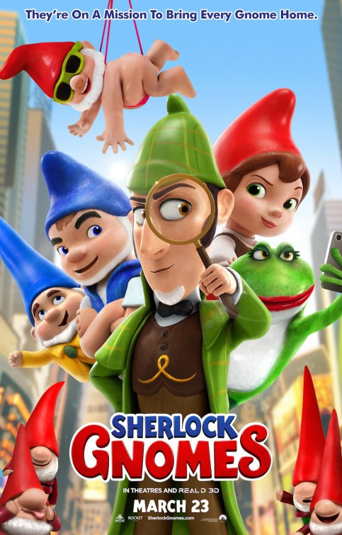 1000 piece jigsaw puzzle for the movie poster: Sherlock Gnomes (2018) ver15