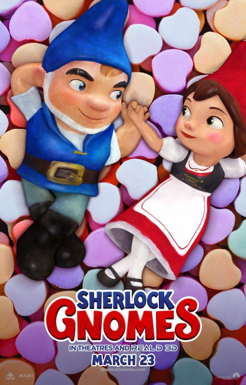 1000 piece jigsaw puzzle for the movie poster: Sherlock Gnomes (2018) ver23