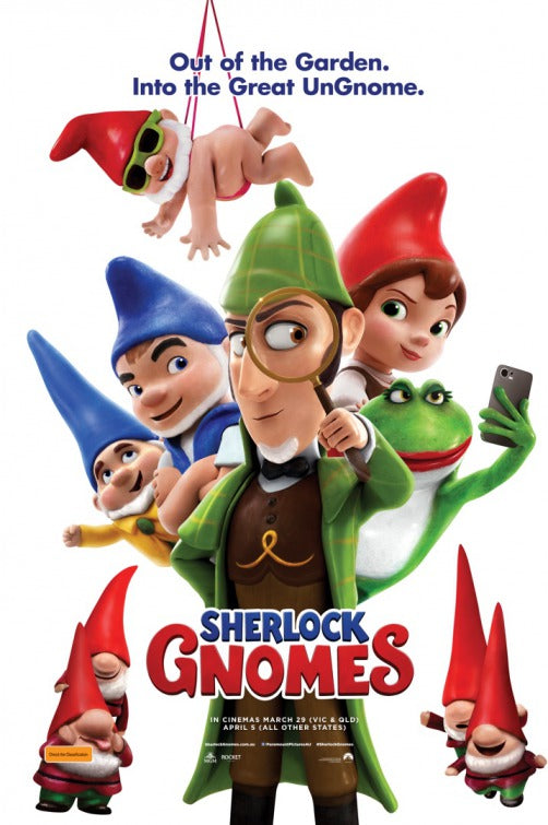 1000 piece jigsaw puzzle for the movie poster: Sherlock Gnomes (2018) ver26