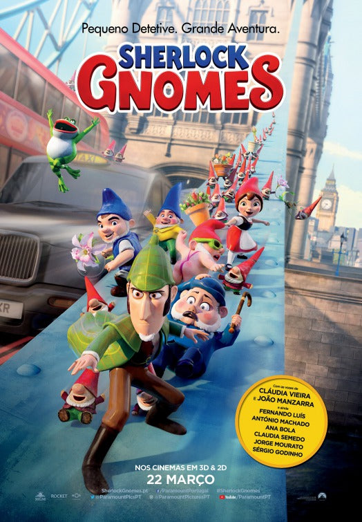1000 piece jigsaw puzzle for the movie poster: Sherlock Gnomes (2018) ver30