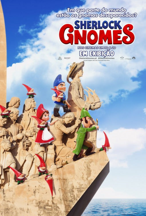 1000 piece jigsaw puzzle for the movie poster: Sherlock Gnomes (2018) ver31