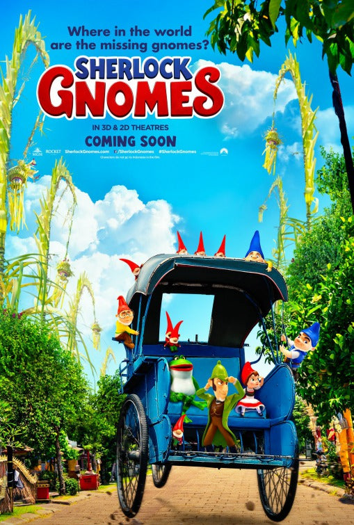 1000 piece jigsaw puzzle for the movie poster: Sherlock Gnomes (2018) ver33
