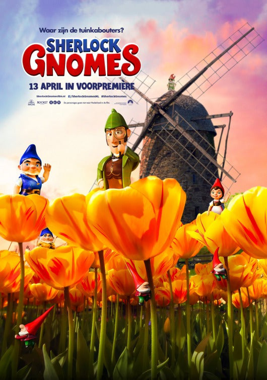 1000 piece jigsaw puzzle for the movie poster: Sherlock Gnomes (2018) ver35
