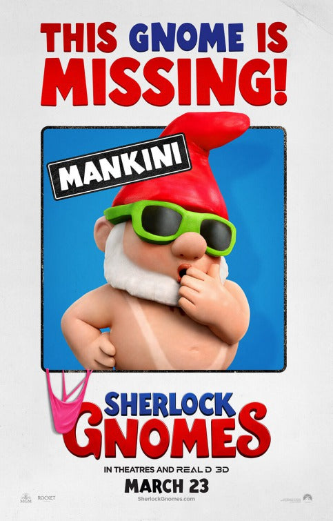 1000 piece jigsaw puzzle for the movie poster: Sherlock Gnomes (2018) ver5