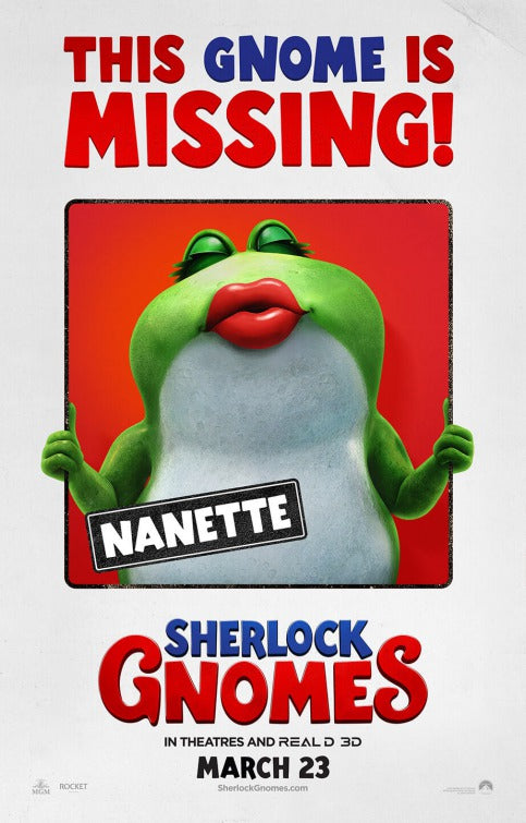 1000 piece jigsaw puzzle for the movie poster: Sherlock Gnomes (2018) ver6