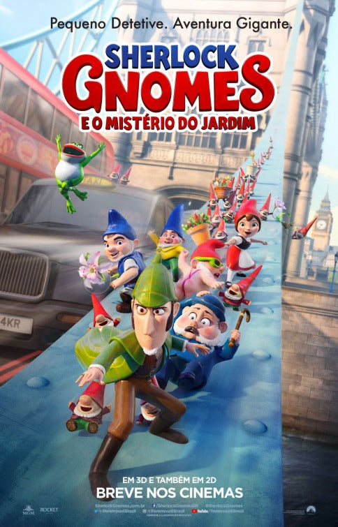 1000 piece jigsaw puzzle for the movie poster: Sherlock Gnomes (2018) ver9