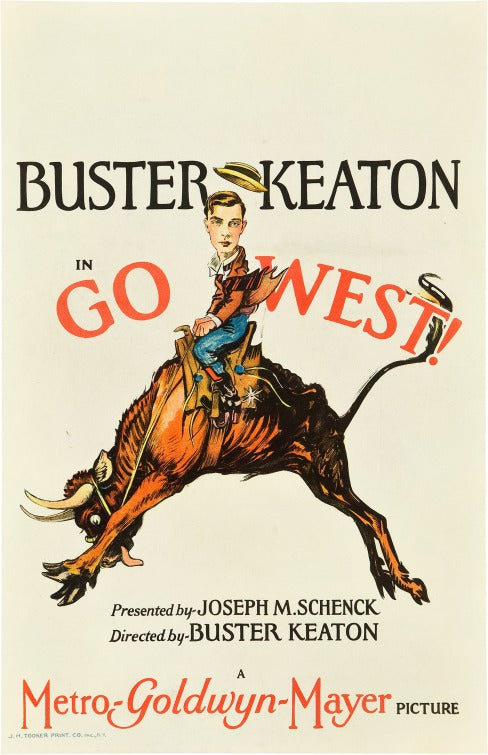 1000 piece jigsaw puzzle for the movie poster: Go West (1925)
