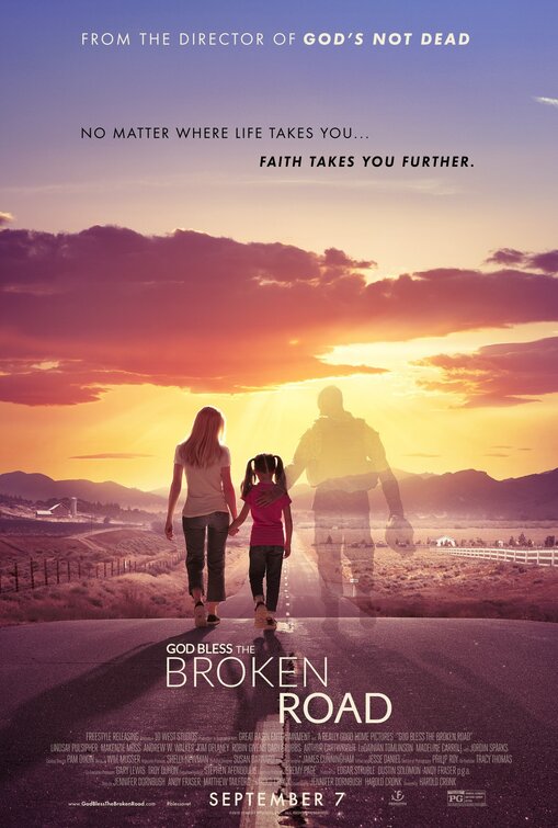 1000 piece jigsaw puzzle for the movie poster: God Bless the Broken Road (2018)