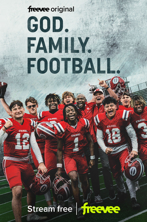 1000 piece jigsaw puzzle for tv poster: God. Family. Football.