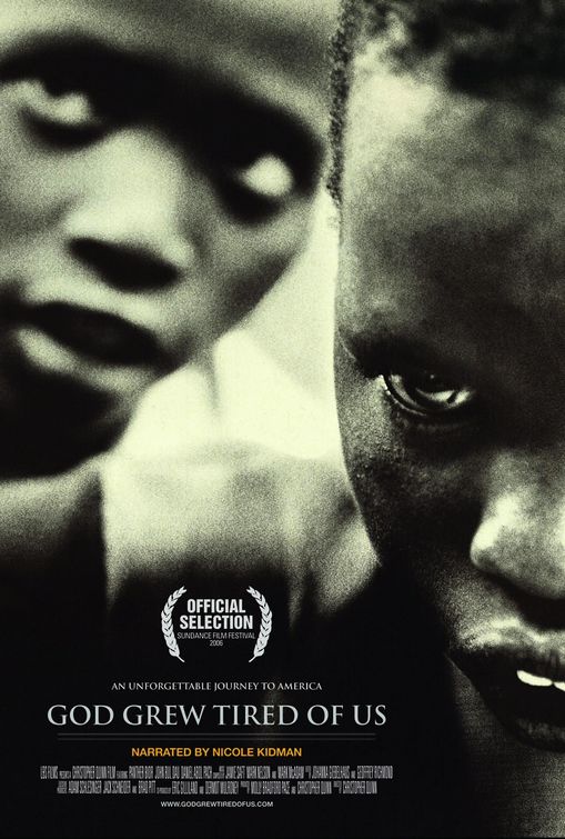 the movie poster: God Grew Tired of Us (2007)