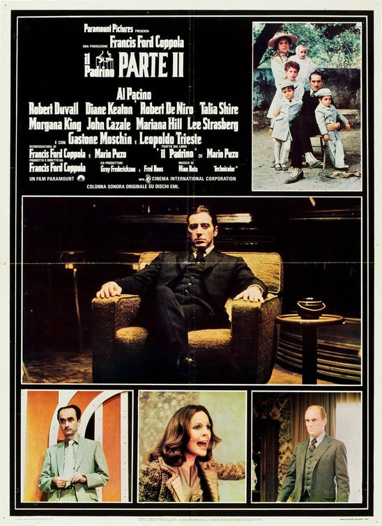 the movie poster: The Godfather part II (1974) ver2