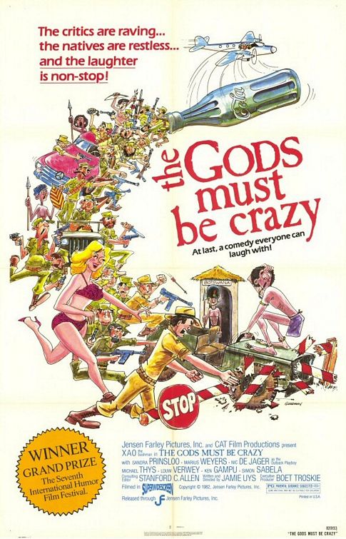 the movie poster: The Gods Must Be Crazy (1981)