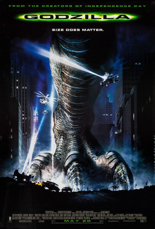 the movie poster: Godzilla (1998)