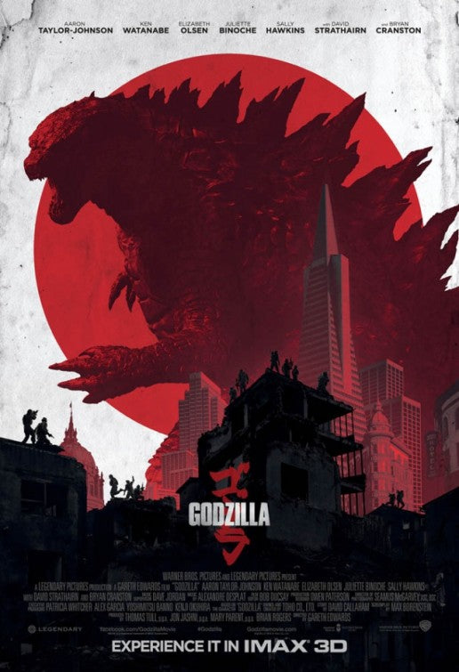 1000 piece jigsaw puzzle for the movie poster: Godzilla (2014) ver13