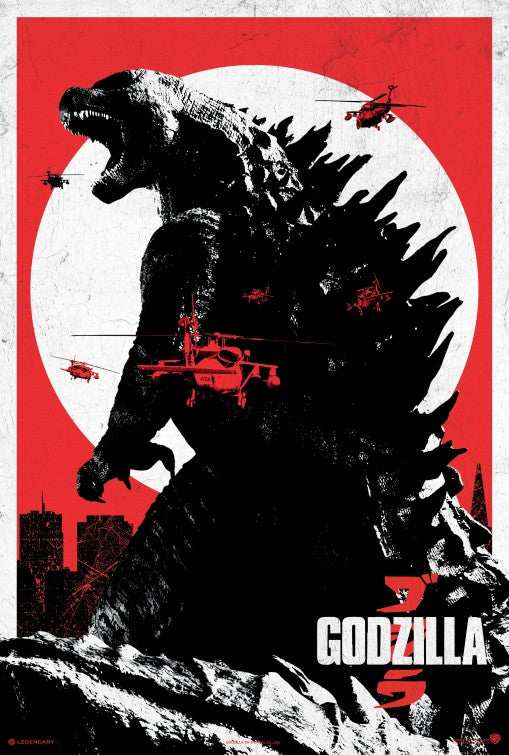 1000 piece jigsaw puzzle for the movie poster: Godzilla (2014) ver14
