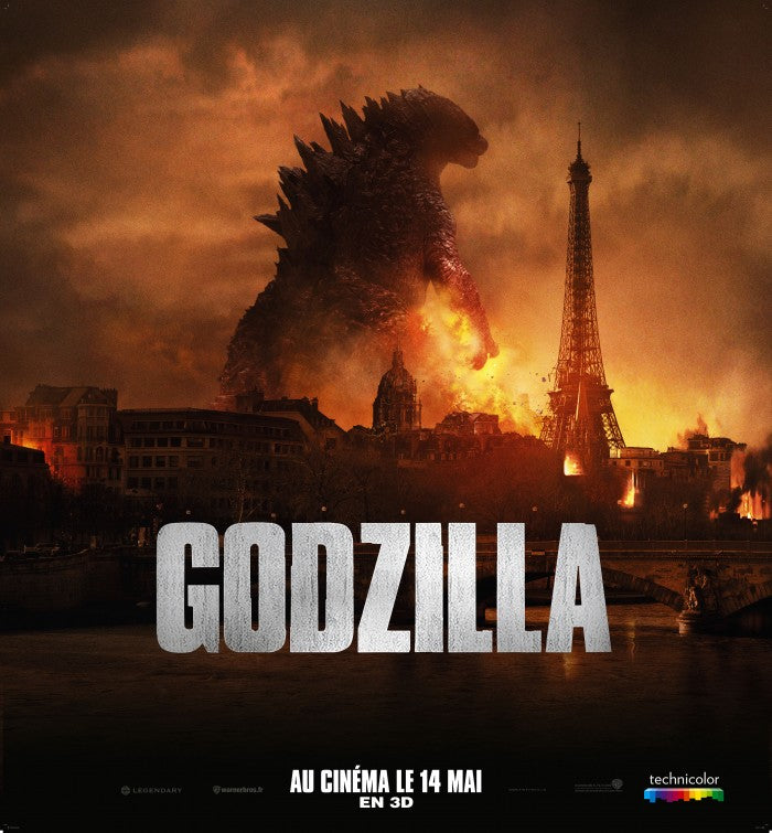 1000 piece jigsaw puzzle for the movie poster: Godzilla (2014) ver21