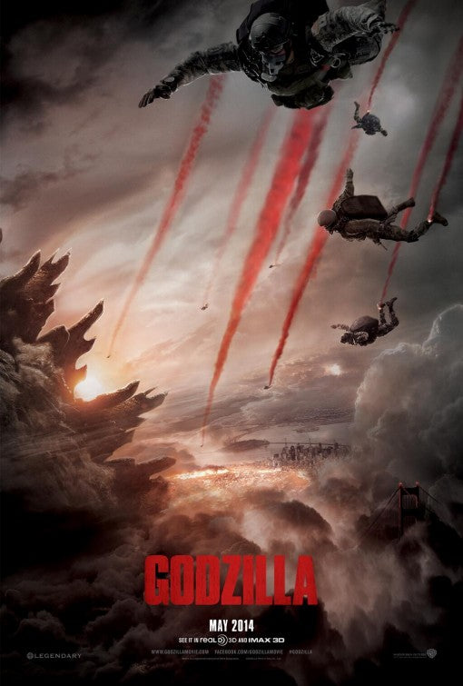 1000 piece jigsaw puzzle for the movie poster: Godzilla (2014) ver3