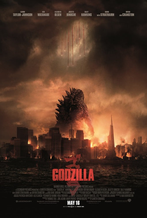1000 piece jigsaw puzzle for the movie poster: Godzilla (2014) ver4