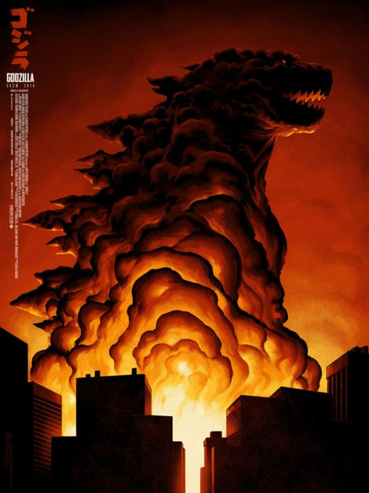 1000 piece jigsaw puzzle for the movie poster: Godzilla (2014) ver5