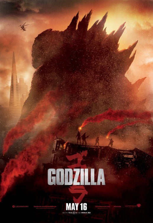 1000 piece jigsaw puzzle for the movie poster: Godzilla (2014) ver7