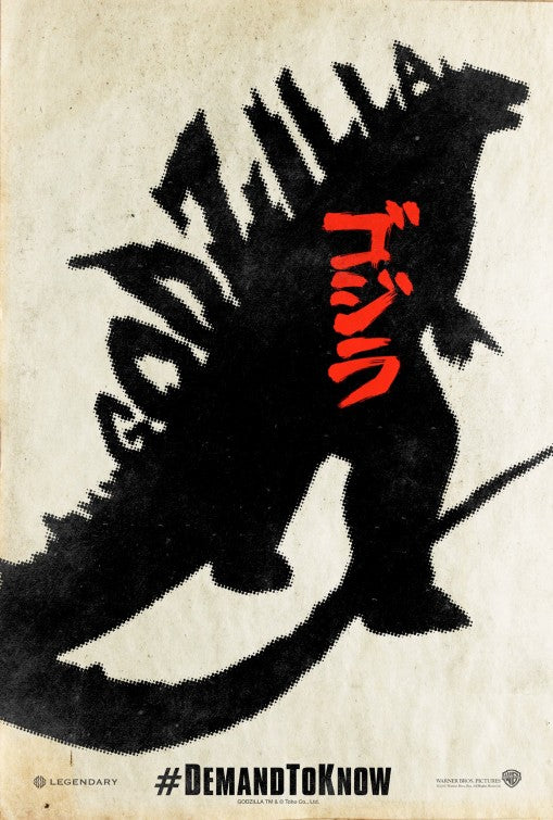 1000 piece jigsaw puzzle for the movie poster: Godzilla (2014) ver9