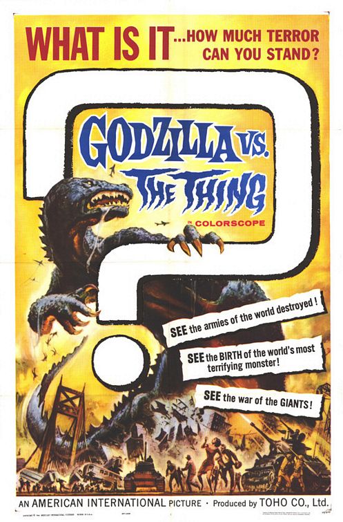 the movie poster: Godzilla vs. the Thing (1964)