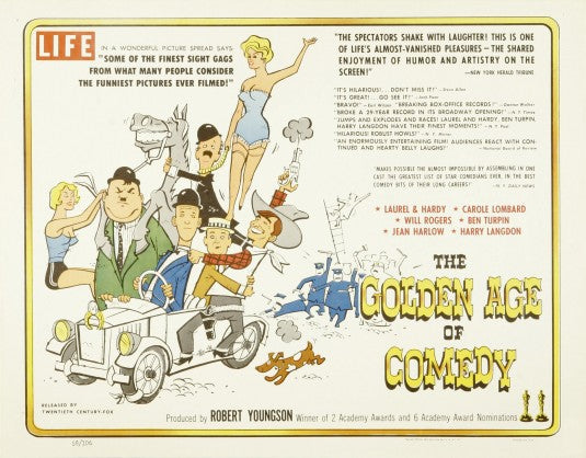 1000 piece jigsaw puzzle for the movie poster: The Golden Age of Comedy (1957)