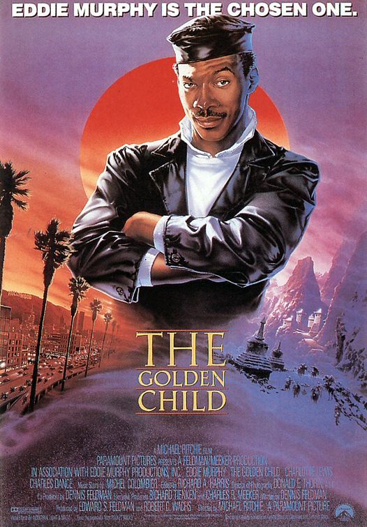 the movie poster: The Golden Child (1986)