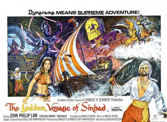 1000 piece jigsaw puzzle for the movie poster: The Golden Voyage of Sinbad (1974) ver2