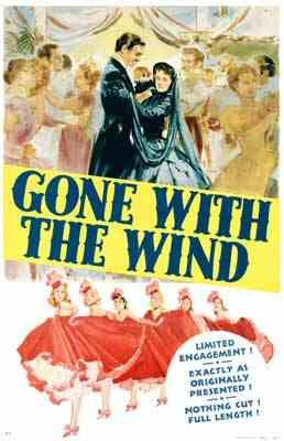 the movie poster: Gone With the Wind (1939) ver7