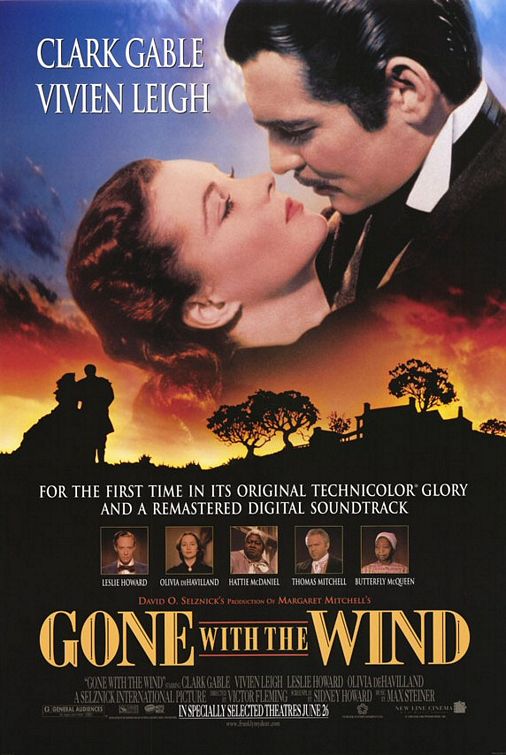 the movie poster: Gone With the Wind (1939) ver8