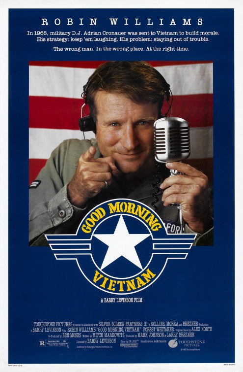 the movie poster: Good Morning, Vietnam (1987)