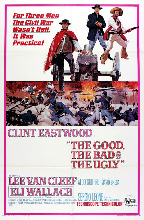 the movie poster: The Good, the Bad, and the Ugly (1966)