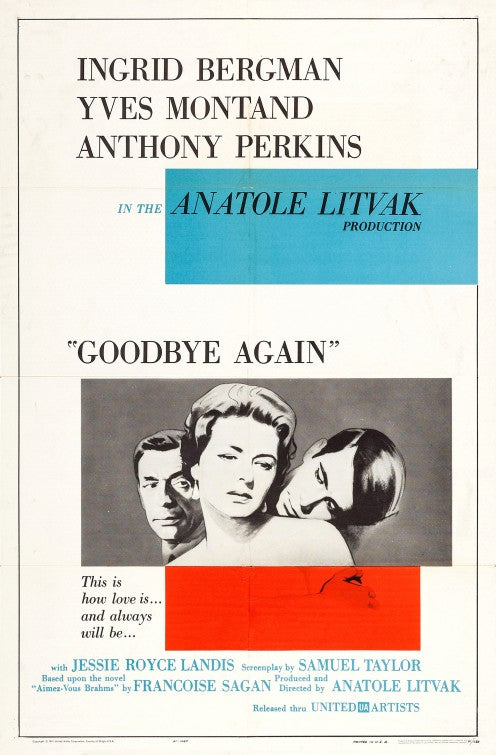 1000 piece jigsaw puzzle for the movie poster: Goodbye Again (1961)