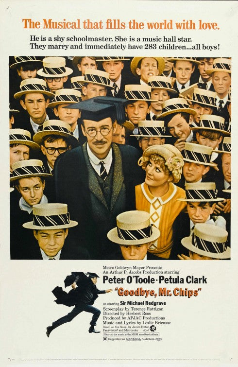 1000 piece jigsaw puzzle for the movie poster: Goodbye, Mr. Chips (1969)